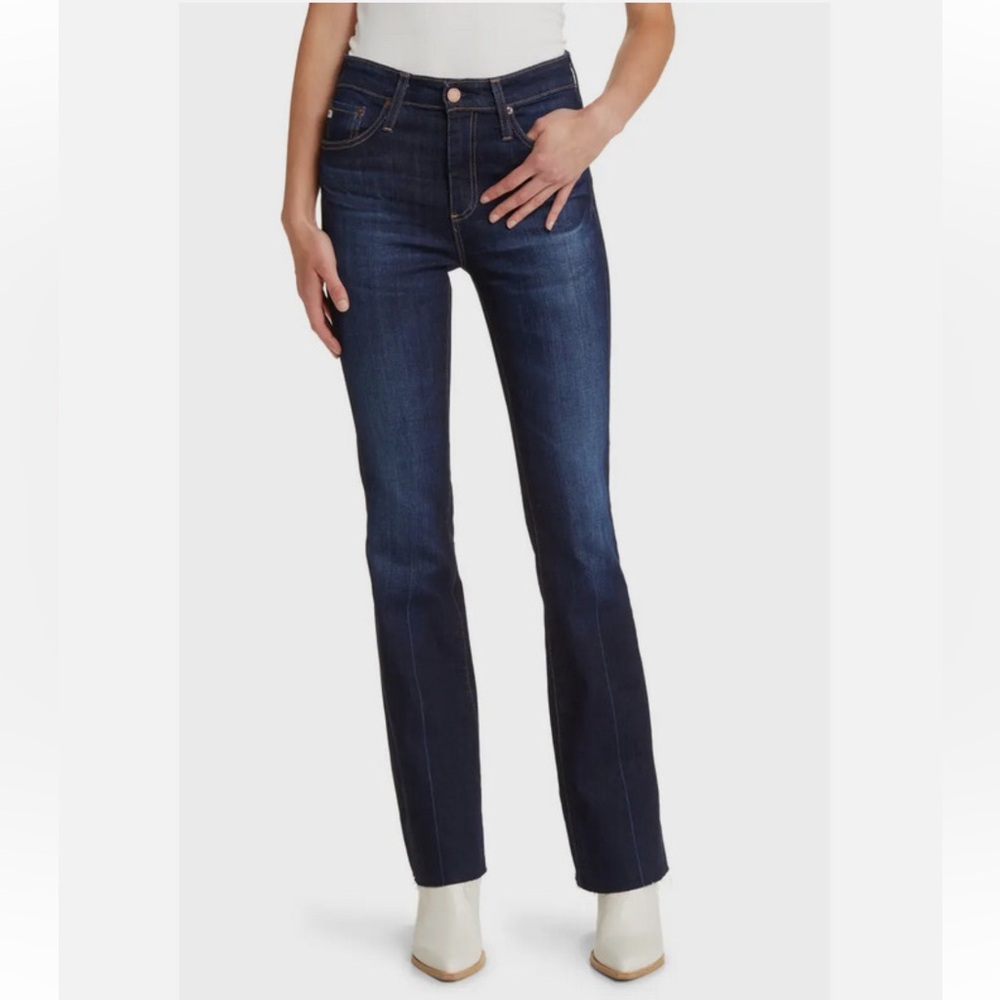 AG Adriano Goldschmied Dark Blue Boot Cut Jeans